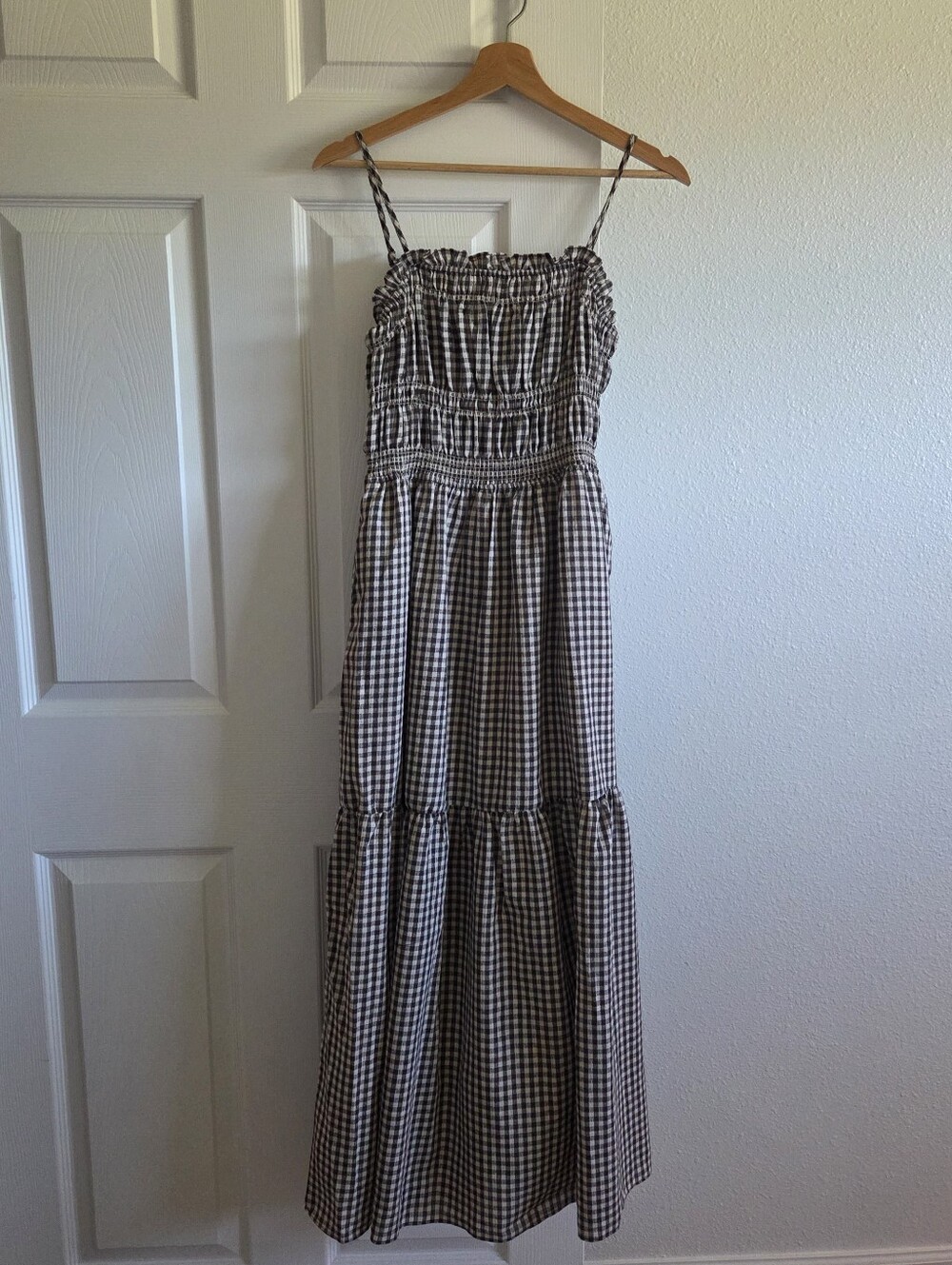 Neuflora The Everly Dress in chestnut gingham